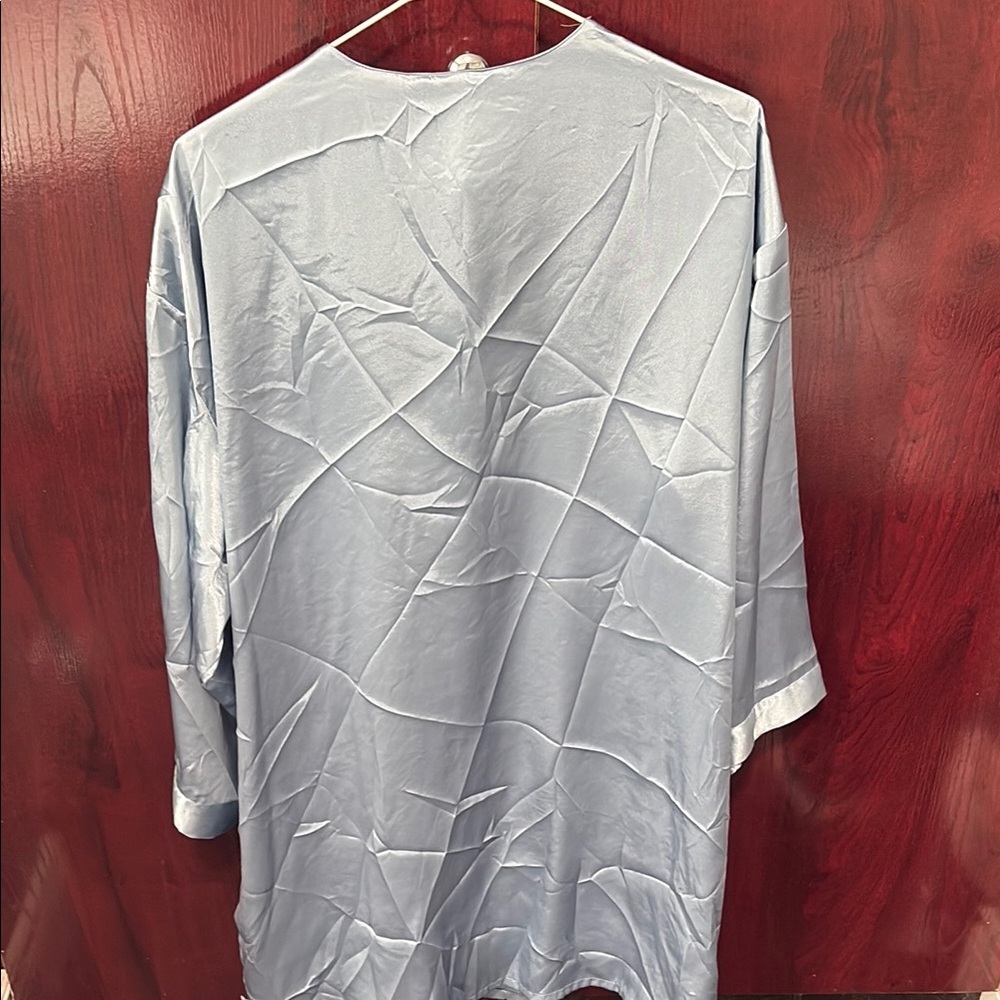 Women's Light Blue Kimono Jacket - Picture 5 of 5
